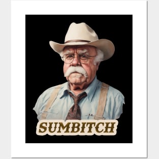 Portrait Wilford Brimley - SUMBITCH Posters and Art